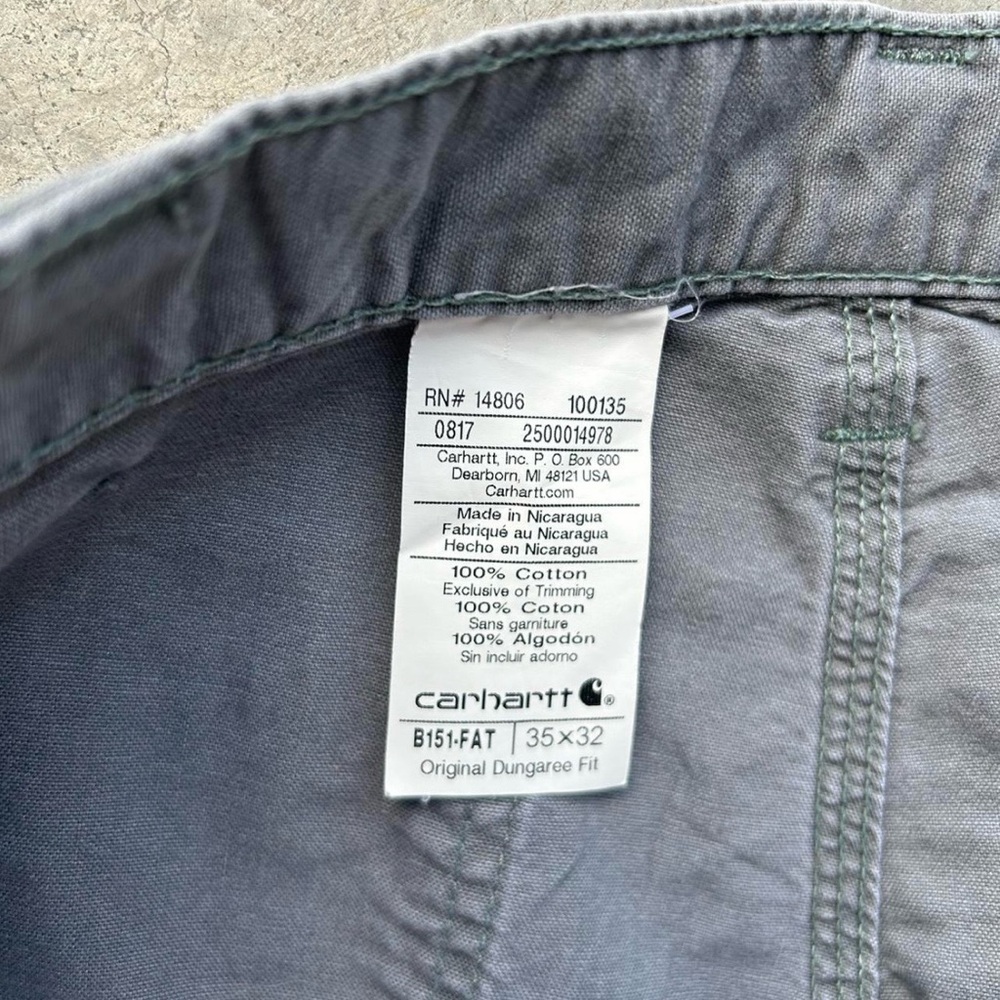 Men’s Carhartt Grey Work Pants - Picture 4 of 4
